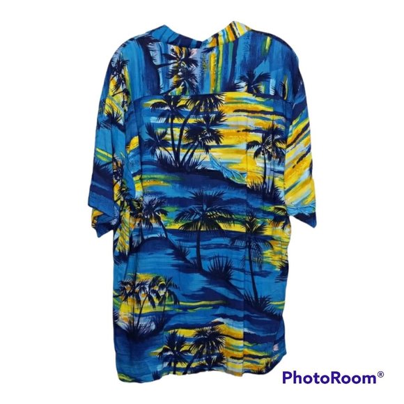 Old College Inn OCI Mens Size Lg Hawaiian Style Shirt Tropical Short Sleeve - Picture 2 of 10